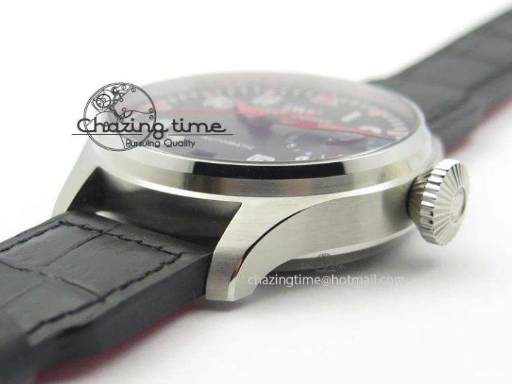 MIROTIME 0509 RelaxedFit Big Pilot Real PR IW500435 “Muhammad Ali” ZF Best Edition On Black Leather Strap A 7295